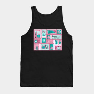 Atomic Cafe MidCentury Holiday Stamps 2 Tank Top